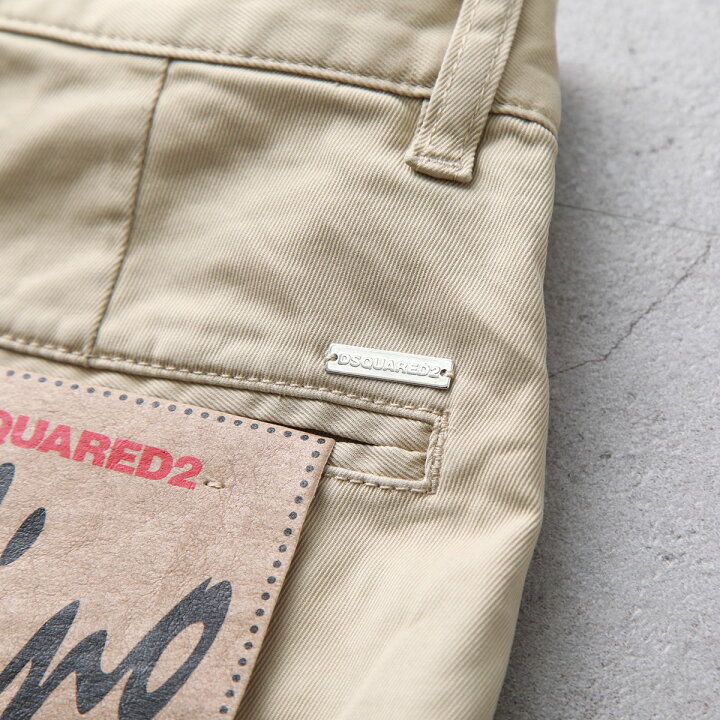 楽天市場】【新春SALE対象】DSQUARED2 ディースクエアード チノパンツ 