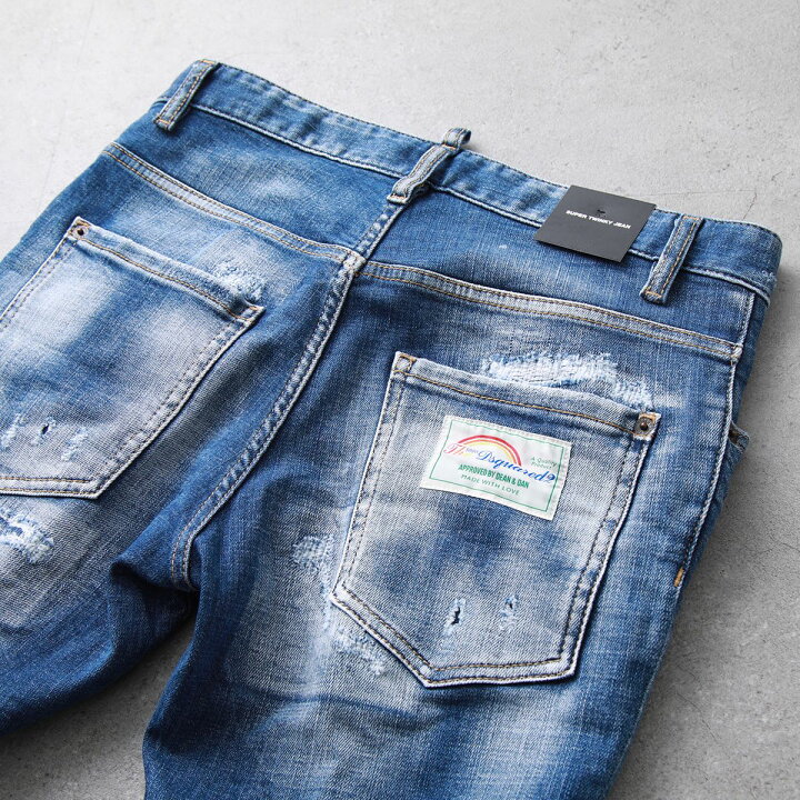 楽天市場】DSQUARED2 ディースクエアード ジーンズ SUPER TWINKY JEANS 