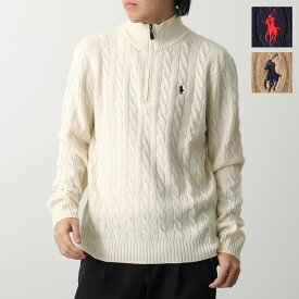 Polo Ralph Lauren ラルフローレン セーター 710876766 メンズ ニット 長袖 ハーフジップ ポニー刺繍 カシミヤ混ウール ハイネック カラー3色