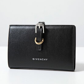 GIVENCHY ジバンシィ 二つ折り財布 VOYOU ヴォワイユー BB60LNB1Q7レディース レザー ウォレット ミニ財布 ロゴ 001/BLACK【dc_kikaku】