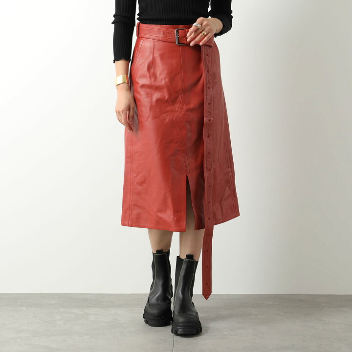 楽天市場】MARNI マルニ スカート GOMX0194CU LA188 レディース レザー  