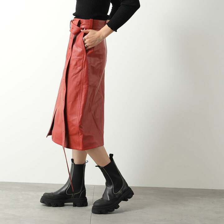 楽天市場】MARNI マルニ スカート GOMX0194CU LA188 レディース レザー  