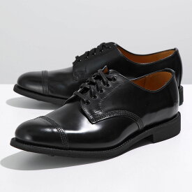 Sanders サンダース レザーシューズ Military Derby Shoe ミリタリーダービー 1128B メンズ 革靴 ビジネス レースアップ 靴 Black