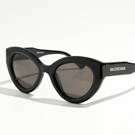BALENCIAGA バレンシアガ サングラス BB0073S レディース フォックス型 メガネ 眼鏡 ロゴ アイウェア 001/Black-Black-Grey