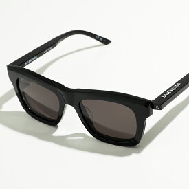BALENCIAGA バレンシアガ サングラス BB0161S メンズ スクエア型 眼鏡 ロゴ アイウェア 黒縁メガネ 001/BLACK-BLACK-GREY