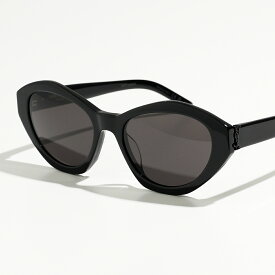 SAINT LAURENT サンローラン サングラス SL M60 レディース フォックス型 メガネ 眼鏡 ロゴ アイウェア 001/BLACK-BLACK-BLACK【po_jyuuu】