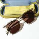 GUCCI グッチ サングラス GG0547SK レディース ウェリントン型 アジアンフィット メガネ めがね 眼鏡 ロゴ アイウェア 004/BROWN-BROWN-BROWN