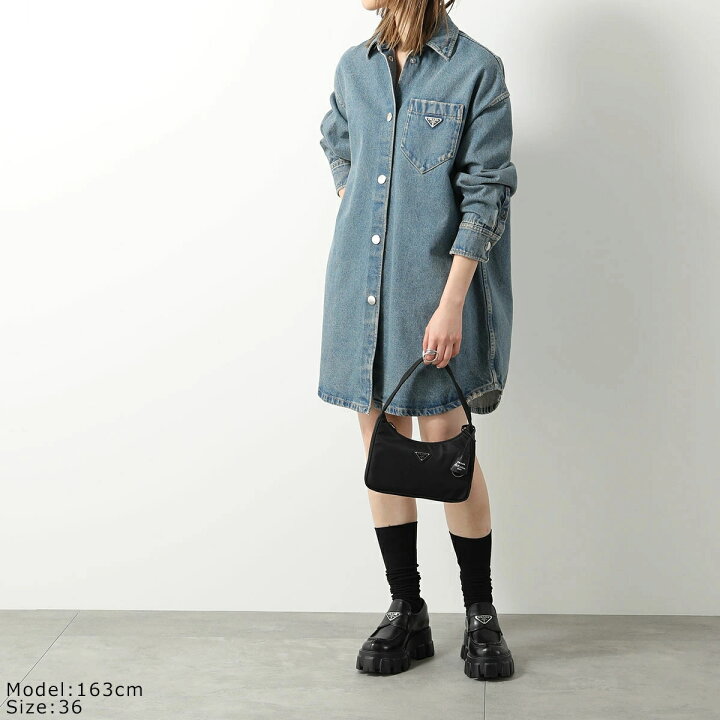 楽天市場】PRADA プラダ デニム シャツ GFC036 13Z6 レディース 
