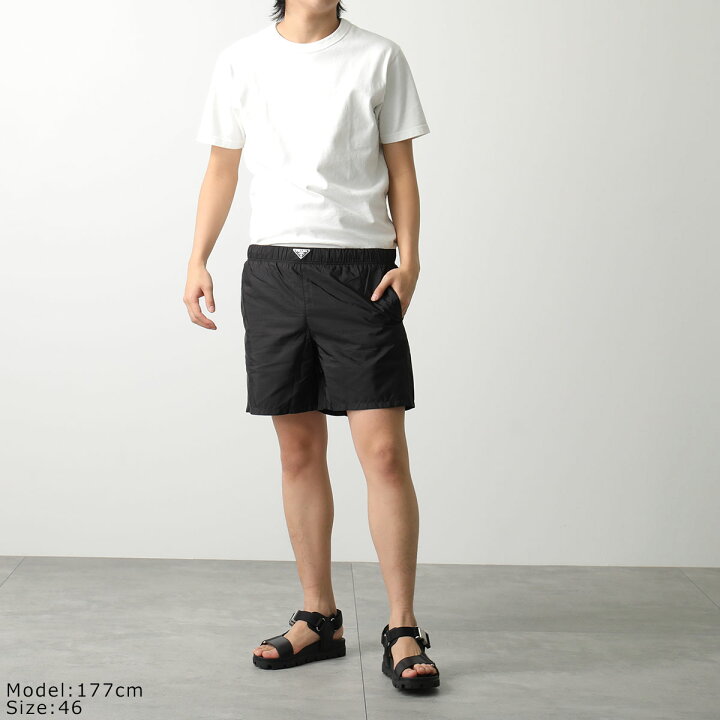 楽天市場】PRADA プラダ スイムウェア UB372 1WQ9 メンズ ハーフパンツ 