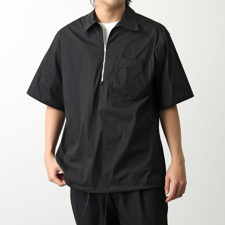 楽天市場】PRADA プラダ 半袖 シャツ SC763 10HT メンズ ハーフジップ 