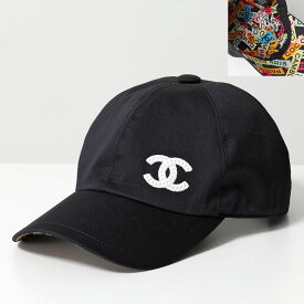 CHANEL シャネル ベースボールキャップ AA9698 B15072 レディース コットン インナープリント ココマーク CCマーク スパンコール ロゴ 帽子 94305