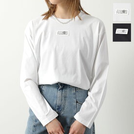 MM6 エムエムシックス メゾンマルジェラ 長袖 Tシャツ SH0GC0007 S24312 レディース ロンT コットン ナンバーロゴ ロゴT クルーネック カラー2色