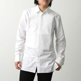 GIVENCHY ジバンシィ シャツ BM60PR146X メンズ 長袖 コットン 4Gロゴ刺繍 タキシードシャツ レギュラーカラー 100