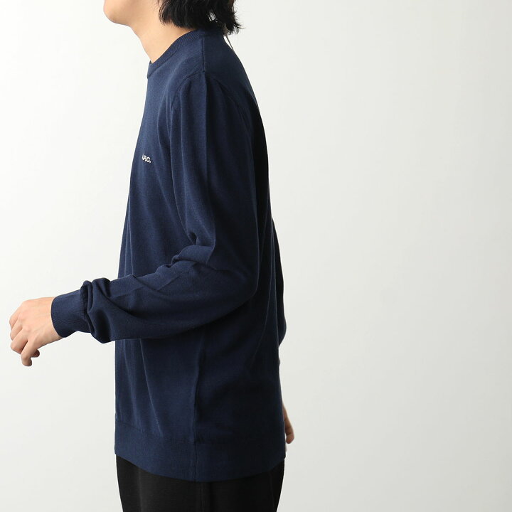 楽天市場】APC A.P.C. アーペーセー ニット pull mayeul COEZJ H23291 A.P.C. サマーセータークルーネックニット ネイビー サイズ2