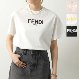 FENDI KIDS フェンディ キッズ Tシャツ JUI137 7AJ レディース クルーネック 半袖 カットソー ラバーロゴ ロゴT コットン カラー5色【po_fifth】