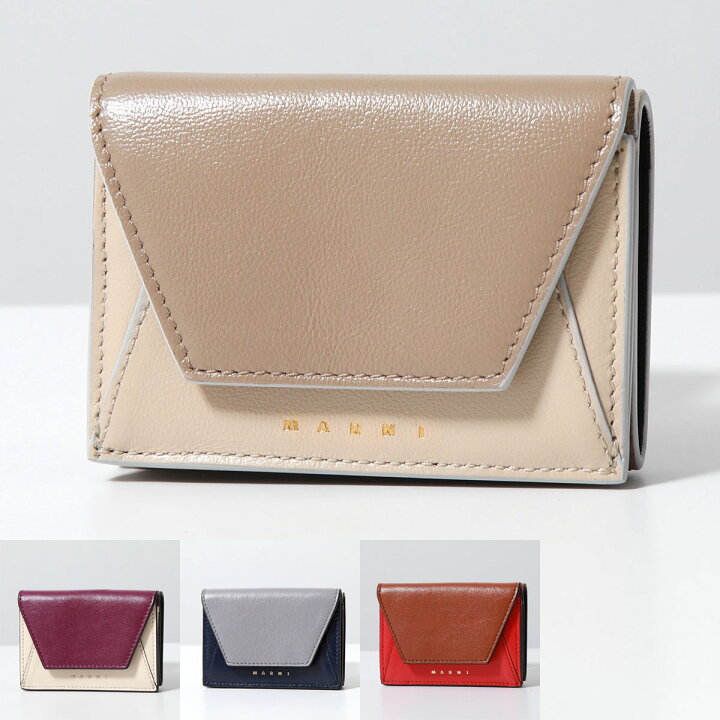 楽天市場】MARNI マルニ 三つ折り財布 PFMO0056U1 P2644 レディース 