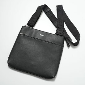 HUGO BOSS ヒューゴボス ショルダーバッグ Zair S ENV L 50483567 10247449 メンズ エンベロープバッグ ストラクチャードレザー ロゴ 001