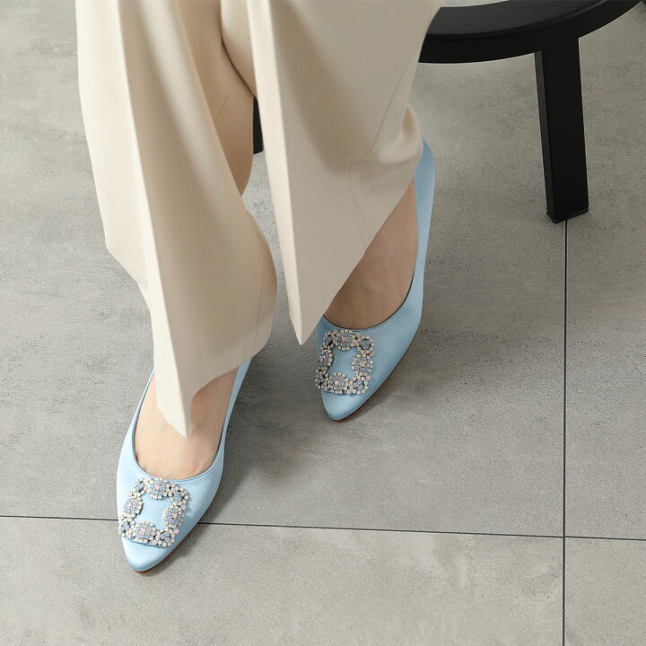 楽天市場】MANOLO BLAHNIK マノロブラニク パンプス HANGISIFLAT OPAL 