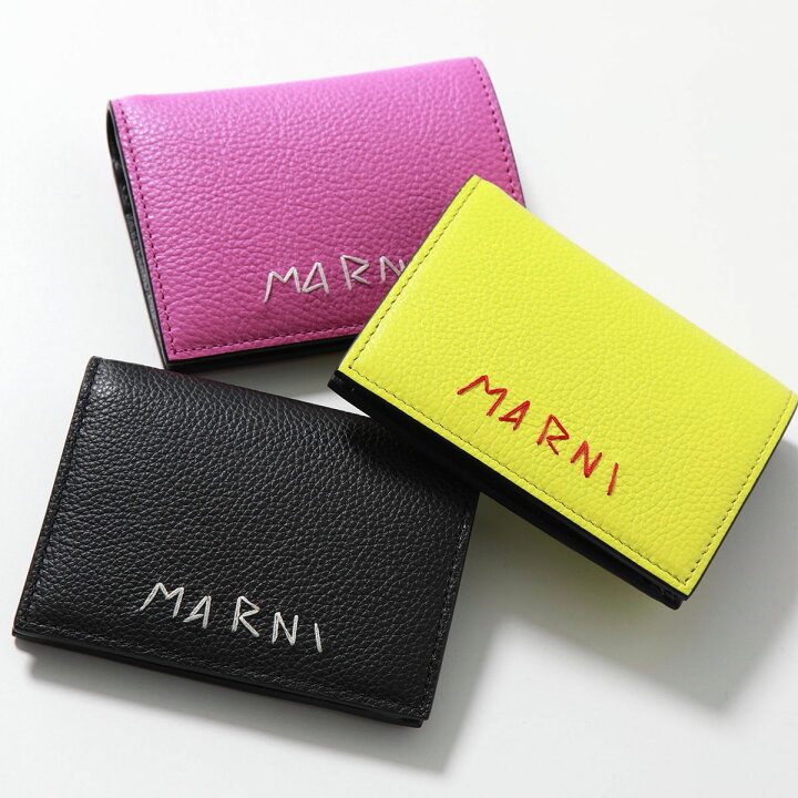 楽天市場】MARNI マルニ 二つ折り財布 PFMOQ14Q08 P6533 レディース  