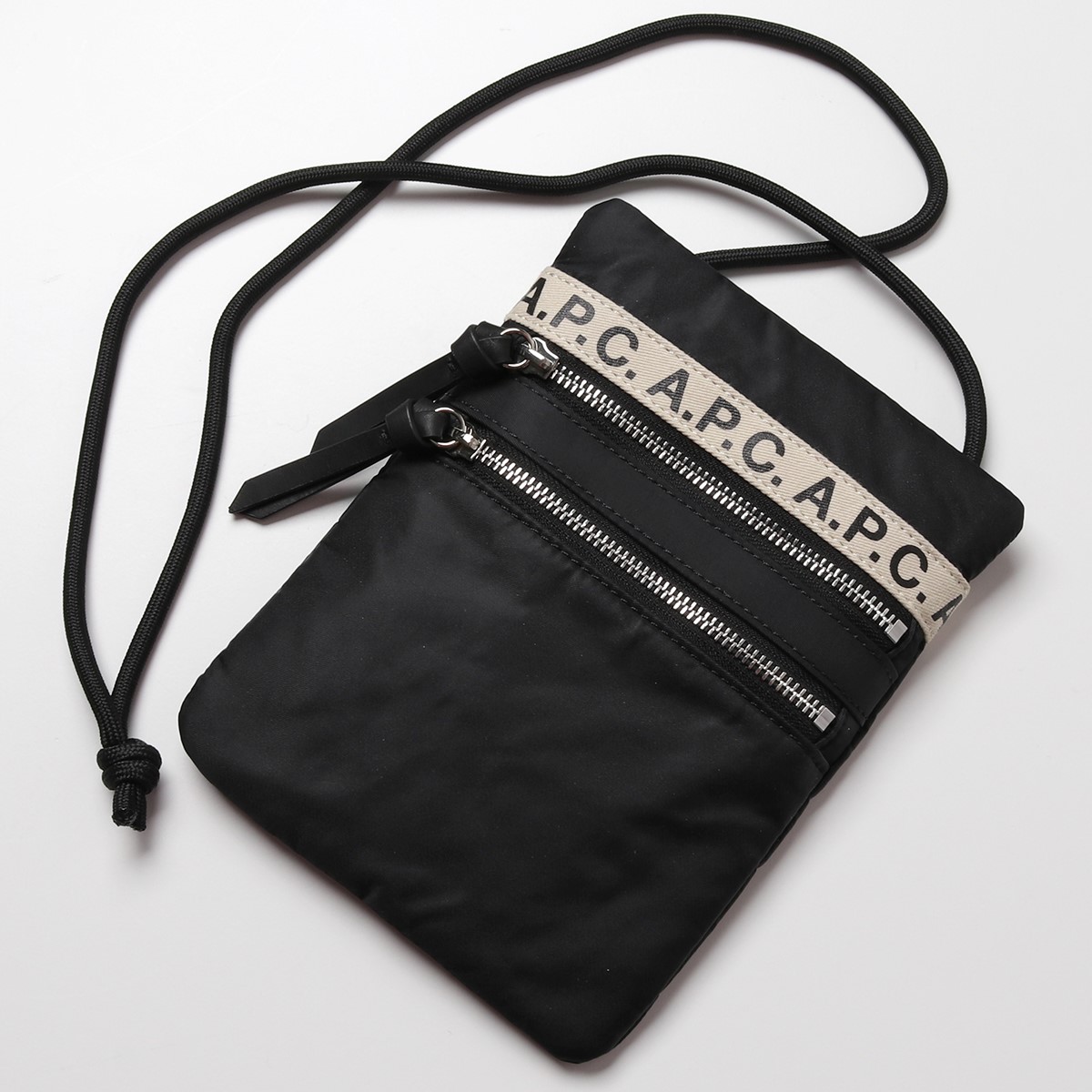 【楽天市場】APC A.P.C. アーペーセー PAACL H63390 ネックポーチ ショルダーバッグ ポシェット 鞄 LZZ/NOIR メンズ  レディース: インポートセレクト musee