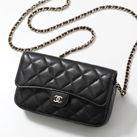 CHANEL シャネル ショルダーバッグ MATELASSE マトラッセ AP2096 B10583 レディース チェーンウォレット フォンケース キャビアスキン ココマーク 鞄 C3906