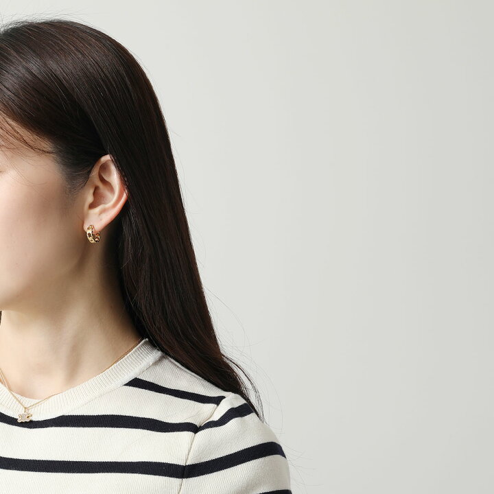 楽天市場】CELINE セリーヌ フープピアス Small Gourmette Hoops 