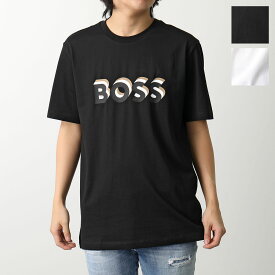 HUGO BOSS ヒューゴボス ブラック Tシャツ 50506923 メンズ 半袖 クルーネック コットン ロゴT レギュラーフィット カラー2色