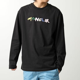 MONCLER モンクレール Tシャツ 8D00012 829HP メンズ 長袖 カットソー ロゴT ロンT アイコンパッチ クルーネック コットン 998