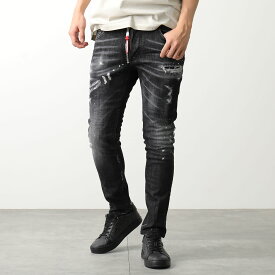 DSQUARED2 ディースクエアード ジーンズ BLACK PIONER WASH SKATER JEANS S74LB1451 S30357 メンズ デニムパンツ ストレッチ 900【po_fivee】