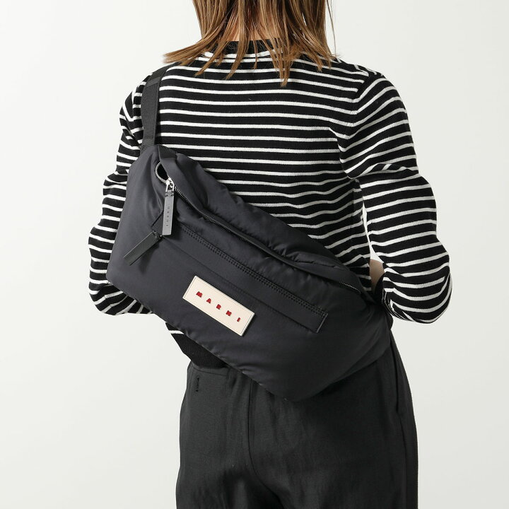 楽天市場】MARNI マルニ ボディバッグ PUFF BUM BAG LARGE パフ バム  