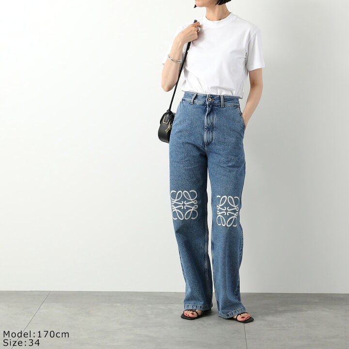 楽天市場】LOEWE ロエベ ジーンズ ANAGRAM BAGGY アナグラム バギー 