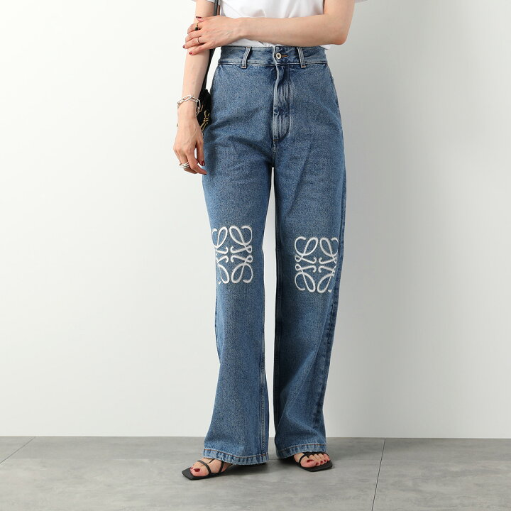 楽天市場】LOEWE ロエベ ジーンズ ANAGRAM BAGGY アナグラム バギー  