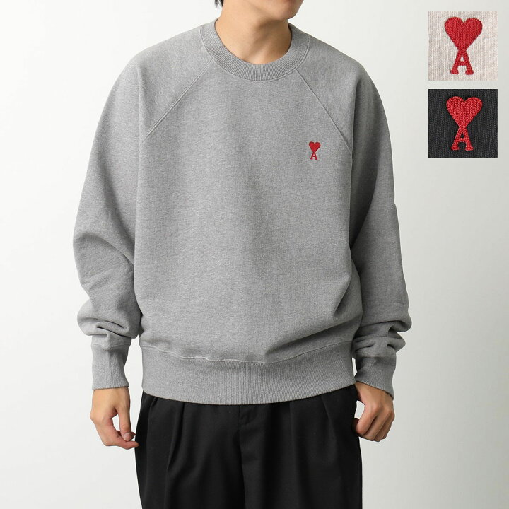楽天市場】ami paris アミパリス 長袖 スウェットシャツ RED AMI DE  