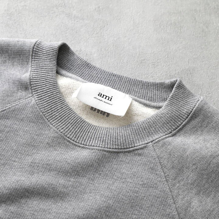 楽天市場】ami paris アミパリス 長袖 スウェットシャツ RED AMI DE 