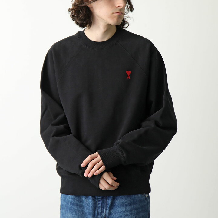 楽天市場】ami paris アミパリス 長袖 スウェットシャツ RED AMI DE  