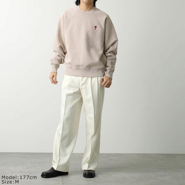 楽天市場】ami paris アミパリス 長袖 スウェットシャツ RED AMI DE  