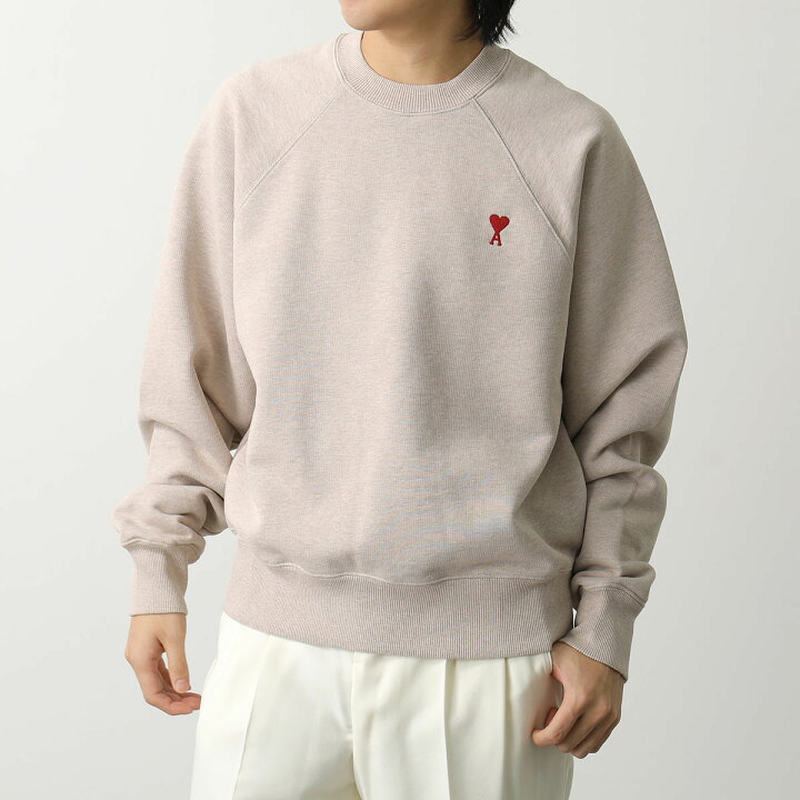 楽天市場】ami paris アミパリス 長袖 スウェットシャツ RED AMI DE  