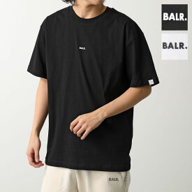 BALR. ボーラー 半袖 Tシャツ Brand Box Fit T-Shirt B1112 1225 メンズ ラバーロゴ クルーネック コットン カラー2色