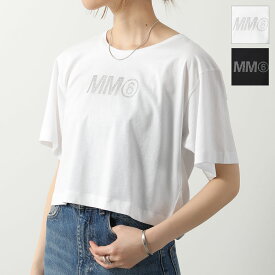 MM6 KIDS エムエムシックス メゾンマルジェラ キッズ Tシャツ M60570 MM058 レディース ガールズ 半袖 カットソー ロゴT ラメ グリッター カラー2色