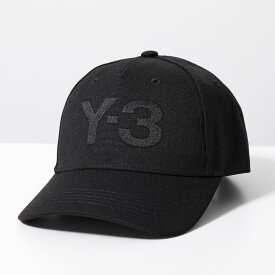Y-3 ワイスリー ベースボールキャップ LOGO CAP IY0104 レディース ロゴ刺繍 ポリエステル 帽子 BLACK/BLACK