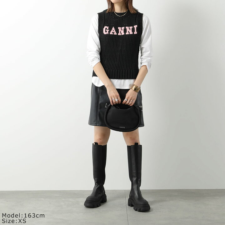 楽天市場】GANNI ガニー ニットベスト Cotton Rope Vest K2047 K2100 