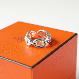 HERMES GX O AVFl PM Enchainee Ring VF[k_N H109507B Y AJ[ `F[ w silver925 Vo[