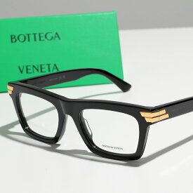 BOTTEGA VENETA ボッテガヴェネタ メガネ BV1059O メンズ スクエア型 伊達メガネ 眼鏡 めがね 黒縁メガネ アイウェア 001/BLACK-BLACK-T