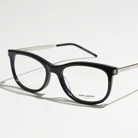 SAINT LAURENT サンローラン メガネ SL 513 レディース ウェリントン型 伊達メガネ 眼鏡 めがね 黒縁メガネ ロゴ アイウェア 001