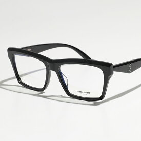 SAINT LAURENT サンローラン メガネ SL M104 OPT メンズ スクエア型 伊達メガネ 眼鏡 めがね 黒縁メガネ カサンドラロゴ アイウェア 002