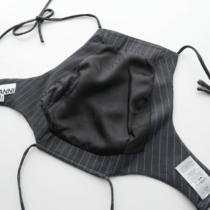 楽天市場】GANNI ガニー ビスチェ Stretch Stripe String Top F8672
