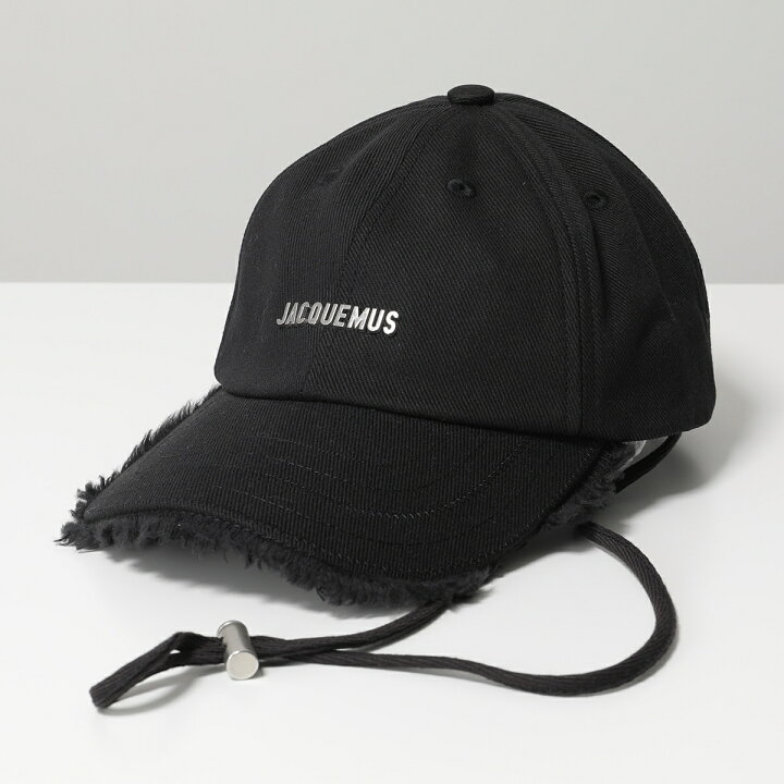 JACQUEMUS フリンジ ブラックキャップ 