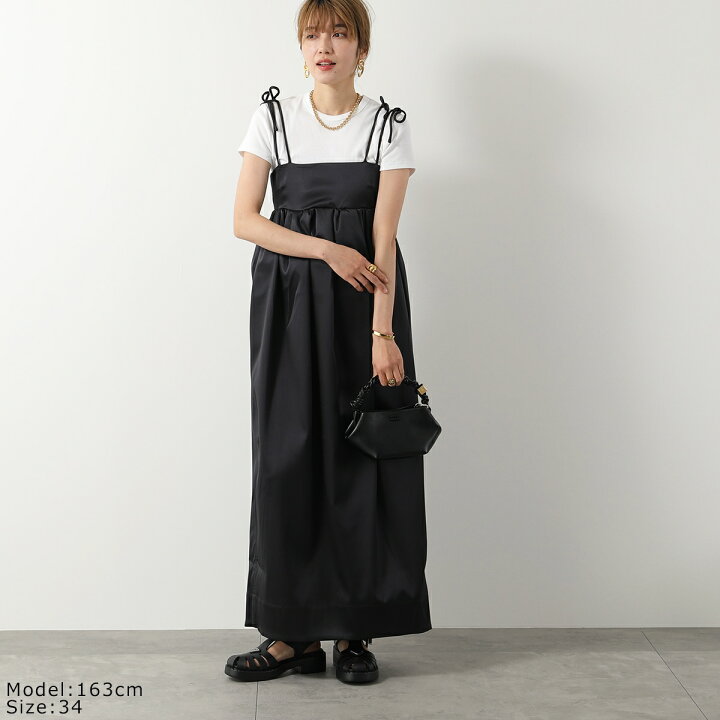 楽天市場】GANNI ガニー ワンピース Double Satin String Long Dress  