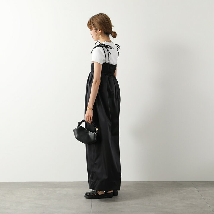 楽天市場】GANNI ガニー ワンピース Double Satin String Long Dress  