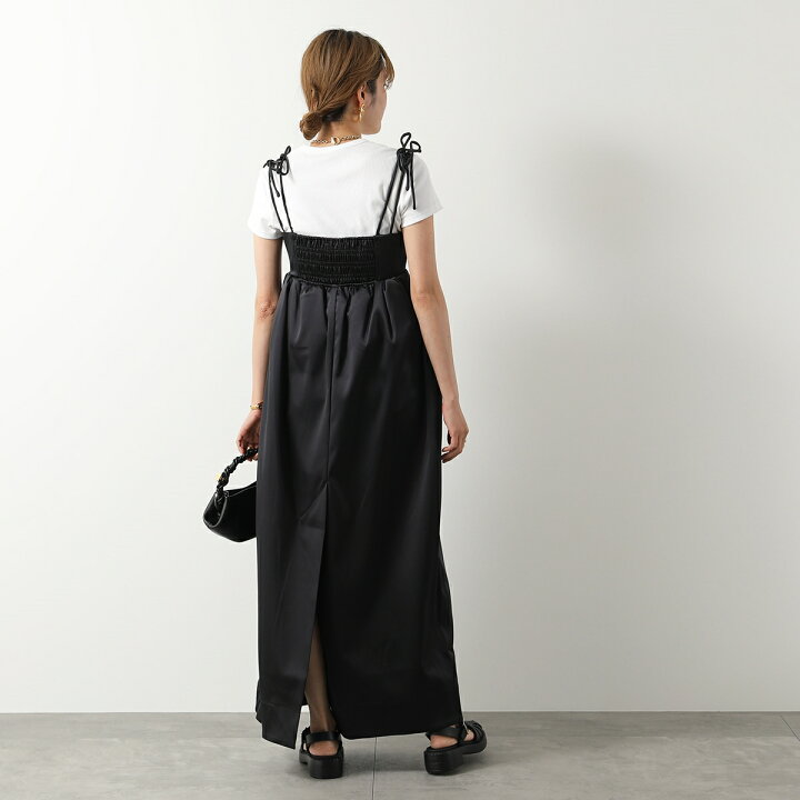 楽天市場】GANNI ガニー ワンピース Double Satin String Long Dress 